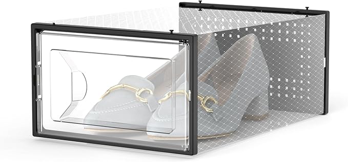 Kuject 15 Pack Shoe Storage Boxes, Connect Left and Right Shoe Boxes Case - Image 2