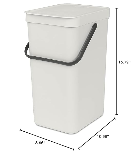 Brabantia Sort & Go Kitchen Recycling Can Stackable Waste Organiser - Image 5