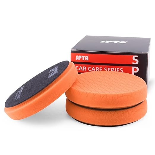 SPTA Orange Light Cut Pad, Buffing Polishing Pads, Polishing and Waxing by SPTA