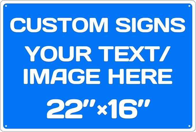 Custom Aluminum Weatherproof Metal Sign by Repaly
