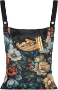 Art Flowers Clothes Pin Bags Clothespin Bag Holder Clothespin Holder 14.5 x 12 by CREAMIC