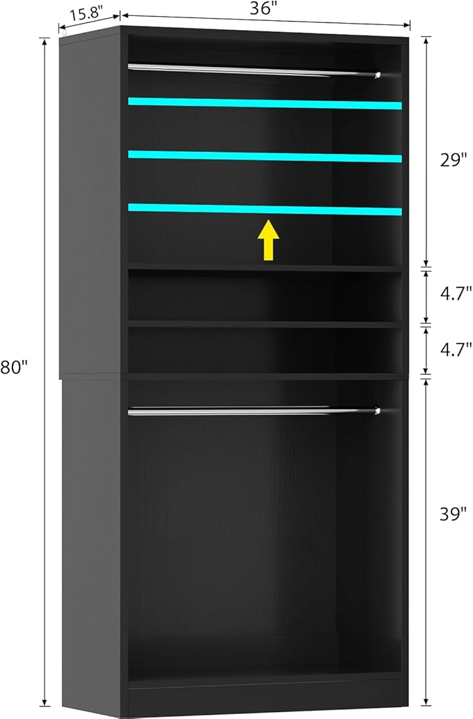 Unikito 3FT Freestanding Closet System - Image 7