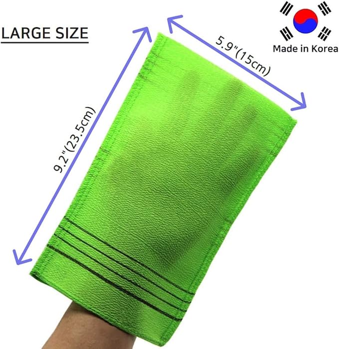 Korean Exfoliating Mitt, Large Size, 5 Colors, Back and Body Exfoliating - Image 2