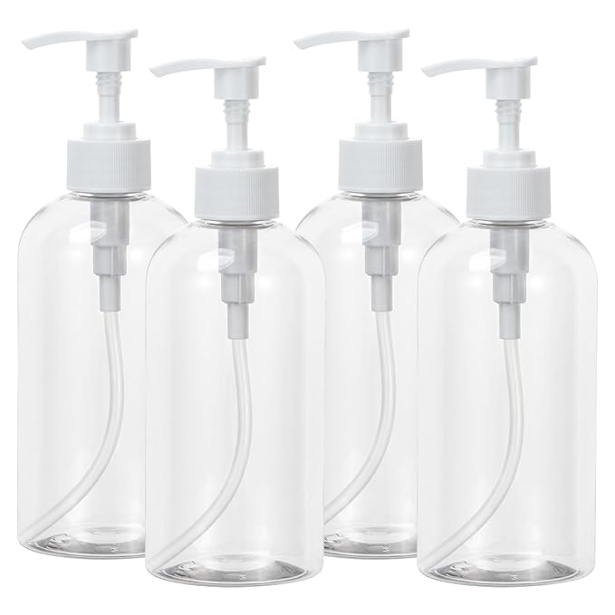 Yebeauty Soap Dispenser, 4 Pack 13.5oz/400ml Empty Refillable Pump Bottle by For+A+Better+Life