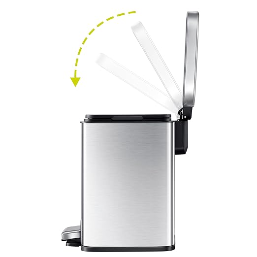EKO Madison 6L / 1.6 Gal Bathroom Trash Can - Image 4