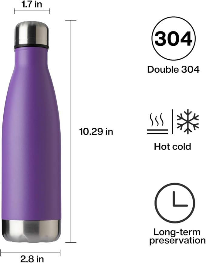 MEWAY 17oz Sport Water Bottle Vacuum Insulated Stainless Steel Leak-Proof - Image 7