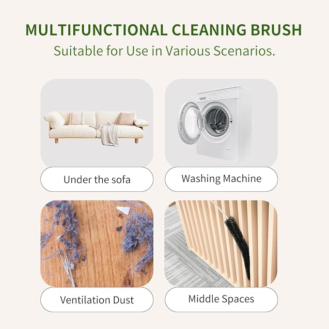 Dryer Lint Brush Vent Cleaner 30 inch Refrigerator Coil Cleaning Brushes - Image 7