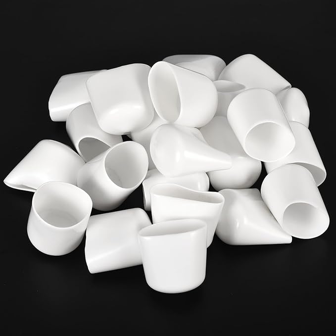 uxcell 20pcs Rubber End Caps 27mm ID Vinyl Round End Cap Cover Screw Thread - Image 4