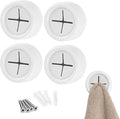 S&T INC. Round Adhesive Push Towel Hooks by STINC