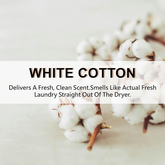 ROSE COTTAGE Large 12 Packs White Cotton Hanging Closet Deodorizer Air - Image 5