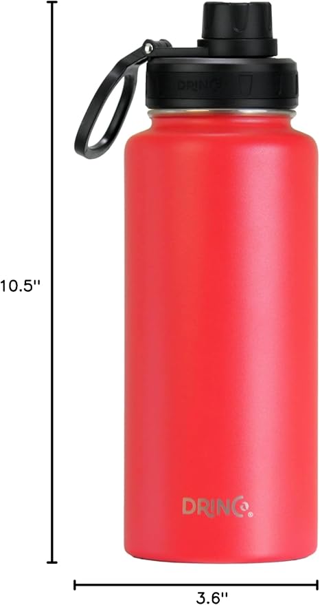 DRINCO Stainless Steel Water Bottle Spout Lid Vacuum Insulated Double Wall - Image 6