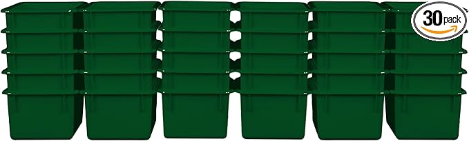 Wood Designs Cubby Storage Bin, Heavy Duty Plastic Containers by Unknown