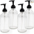 Cornucopia Brands 8oz Clear Glass Pump Bottles, Great as Essential Oil Bottles by CornucopiaBrands