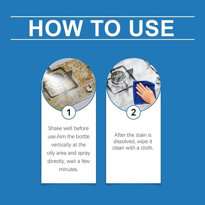 Oven cleaner Kitchen, Heavy Oil Cleaner, 2025 Upgrade Multipurpose Grease - Image 6