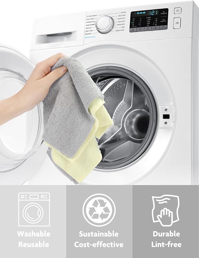 Fantasticlean Microfiber Cleaning Cloth Roll -40 Pack, Tear Away Microfiber - Image 7