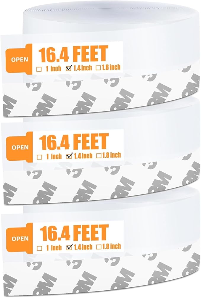 49.2 Ft Door Weather Stripping Door Seal Strip Tape, Silicone Door Draft Stopper by Bruiefpap