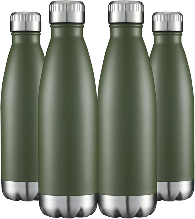 HASLE OUTFITTERS 17oz Stainless Steel Water Bottles Bulk, Vacuum Insulated by HASLEOUTFITTERS