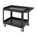 Utility Service Cart 2-Shelf 500 Lbs Capacity, Heavy Duty Rolling Cart by Unknown