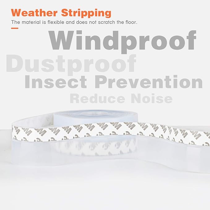 26 Feet Silicone Seal Strip, Transparent, 60MM - Image 2