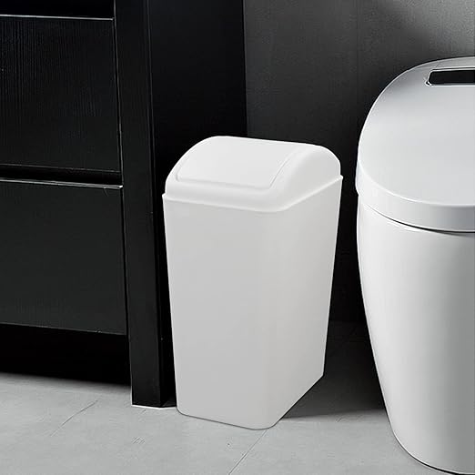 4.2 Gallon Plastic Swing Lid Trash Can, Small Garbage Can - Image 4