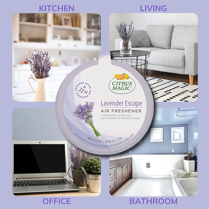 Citrus Magic Odor Absorbing Solid Air Freshener, Lavender Escape, 8 Ounce - Image 4
