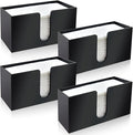 4Pack Black Acrylic Countertop Paper Towel Dispenser, Napkin Dispenser by Unknown