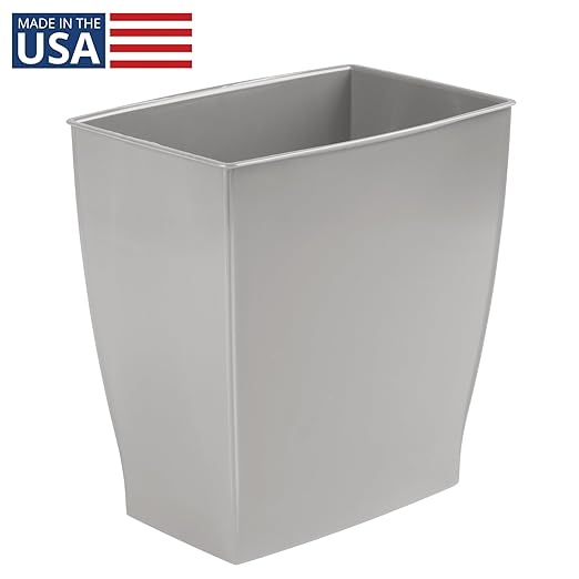 iDesign Small Rectangular Bathroom Trash Cans - Image 3
