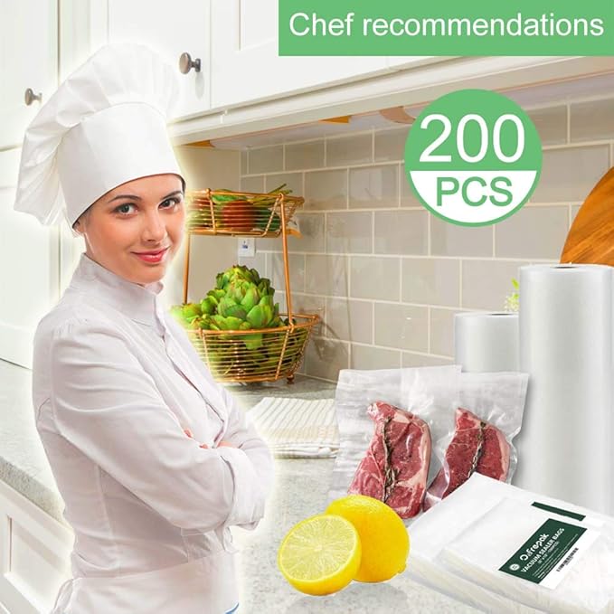 O2frepak 200 Pint 6" x 10" Vacuum Sealer Bags - Image 2