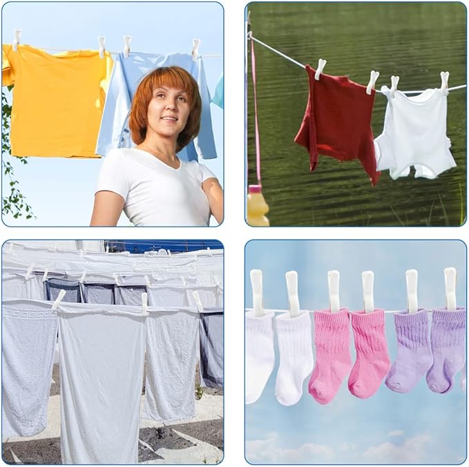 Beach Towel Clip, Quilt Drying Clip, Plastic Clothespins, Strong Grip Holder to - Image 3