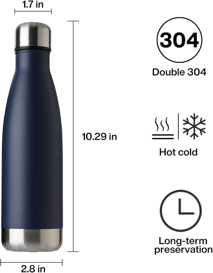 MEWAY 17oz Sport Water Bottle Vacuum Insulated Stainless Steel Leak-Proof - Image 6