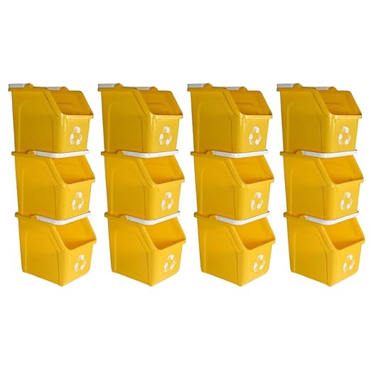 6 Gallon Stackable Recycling Bins by SturdyEssentials