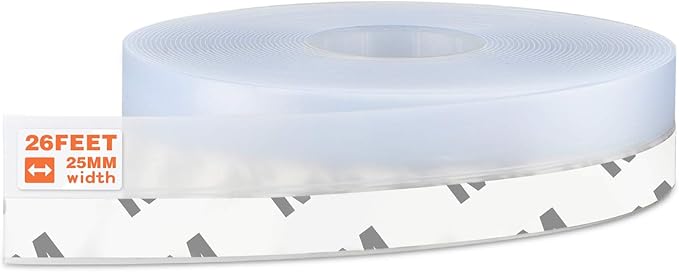 26 Feet Silicone Seal Strip, Door Weather Stripping Window Sealing Tape by MIKOSI