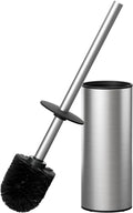FORIOUS Toilet Brush and Holder Set Brushed Nickel, 304 Stainless Steel Long by FORIOUS