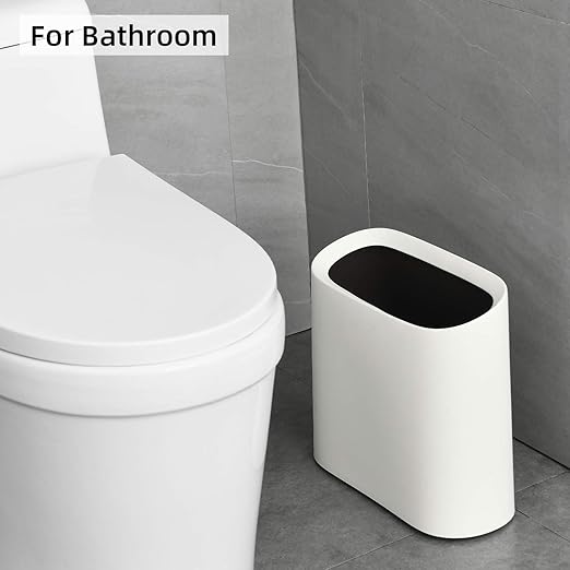 SUBEKYU 2.3 Gal Trash Can for Bathroom, Small Office Garbage Can for Kitchen - Image 4