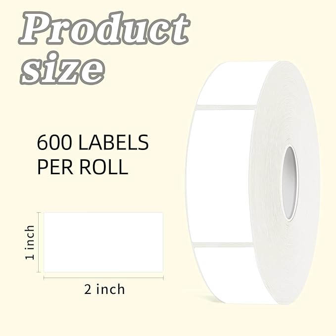 600 Blank Removable Freezer Labels Water Oil Resistant - Image 3