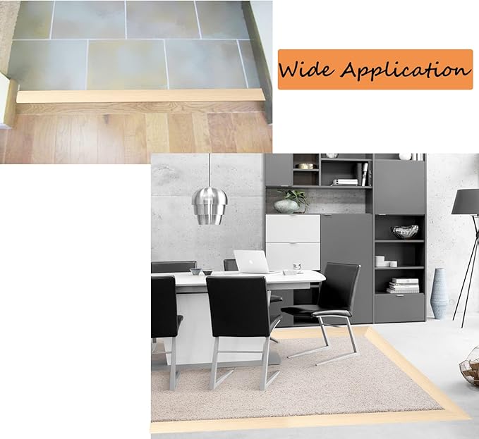 Floor/Door Flat Transition Strip & Self Adhesive Floor Vinyl Floor Edge Trim - Image 5