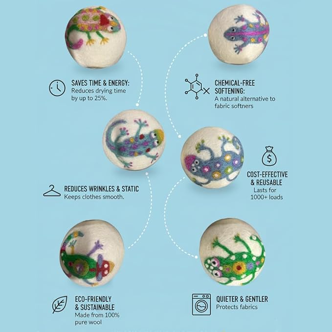 Ezhippie Quality Wool Dryer Balls - Image 3