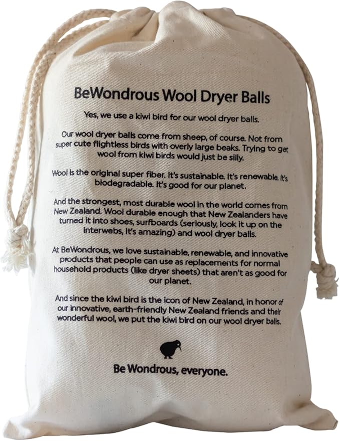 Wool Dryer Balls XL, 100% New Zealand Organic Wool - Image 6