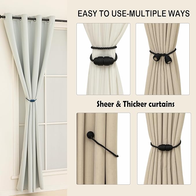 Magnetic Curtain Tiebacks - Image 5