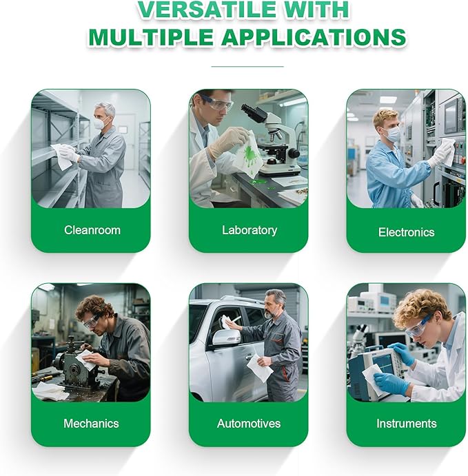 Cleanroom Wipes 4"x4" Lint Free Wipes - Image 8