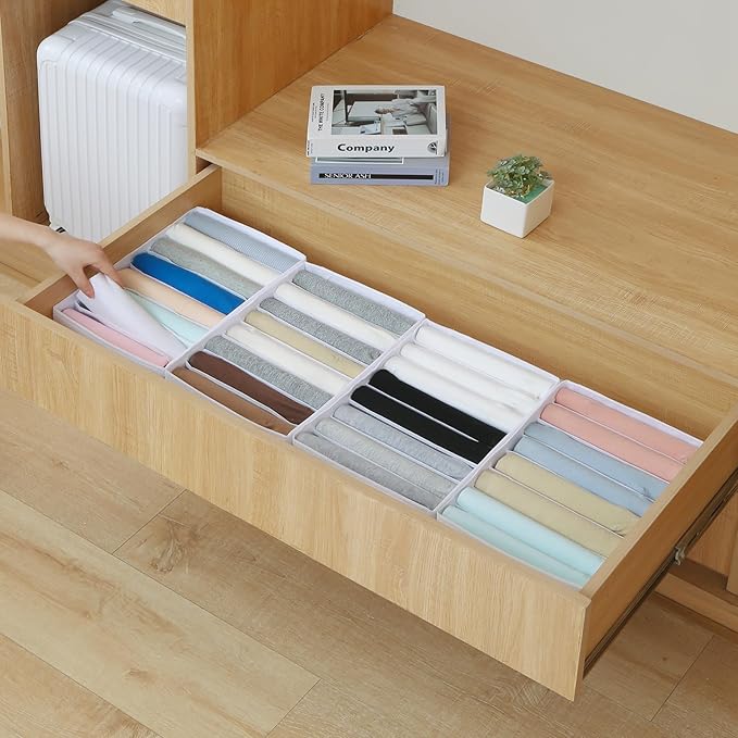 Qozary 4 Pack Drawer Organizers - Image 4
