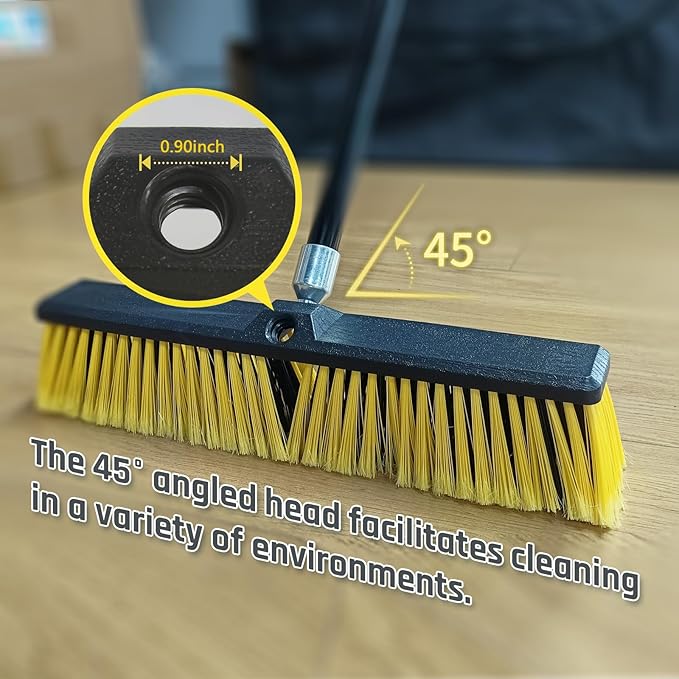 4PCS Push Broom Head Outdoor Large Stiff Bristle Broom Head - Image 2