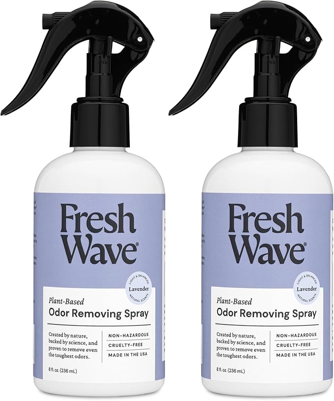 Fresh Wave Lavender Scent Odor Removing Spray, 8 fl. oz. | Pack of 2 | Odor by FreshWave