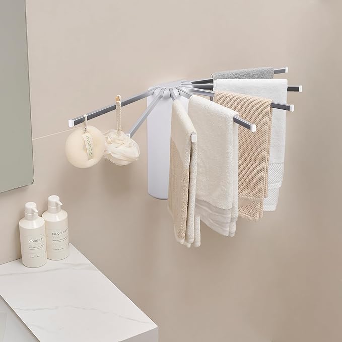 Wall Mounted Clothes Drying Rack Tripod, Foldable Drying Rack, Wall Mounted - Image 6