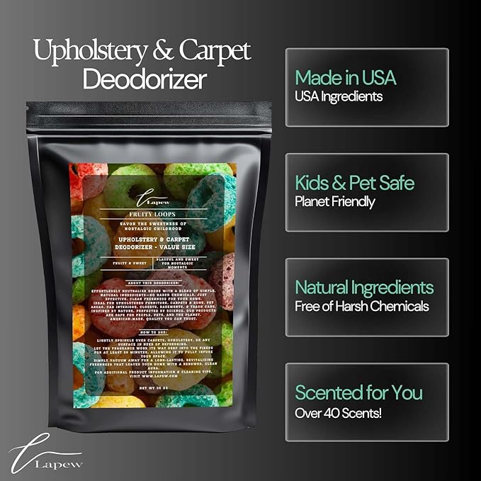 Fruity Loops Carpet Freshener Powder Refill 36 oz | Powerful Odor Eliminator - Image 5