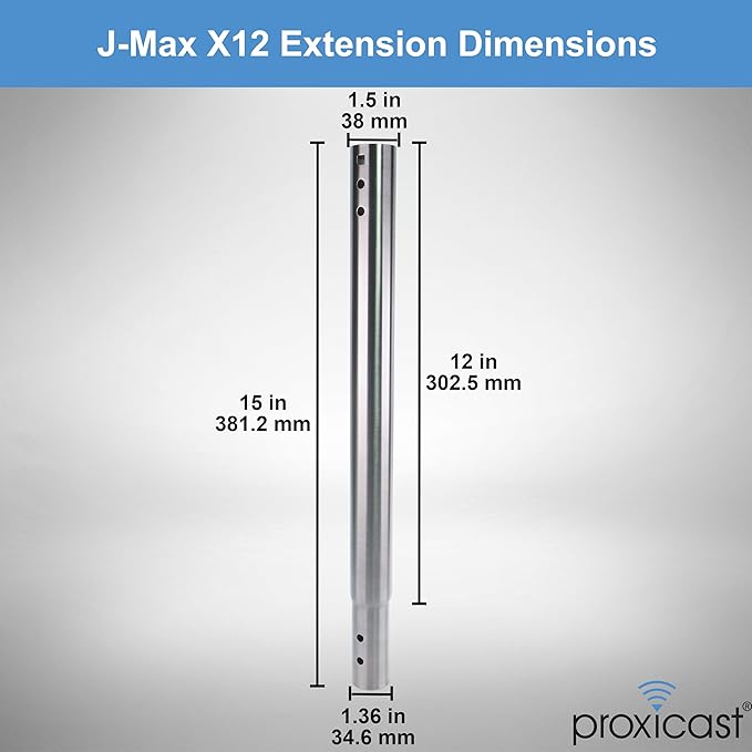 12 inch Stainless Steel Extension Pole - Image 6