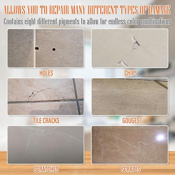 Tile Repair Kit, Ceramic Tile Repair Kit, Porcelain Tile Chip Repair Kit - Image 3