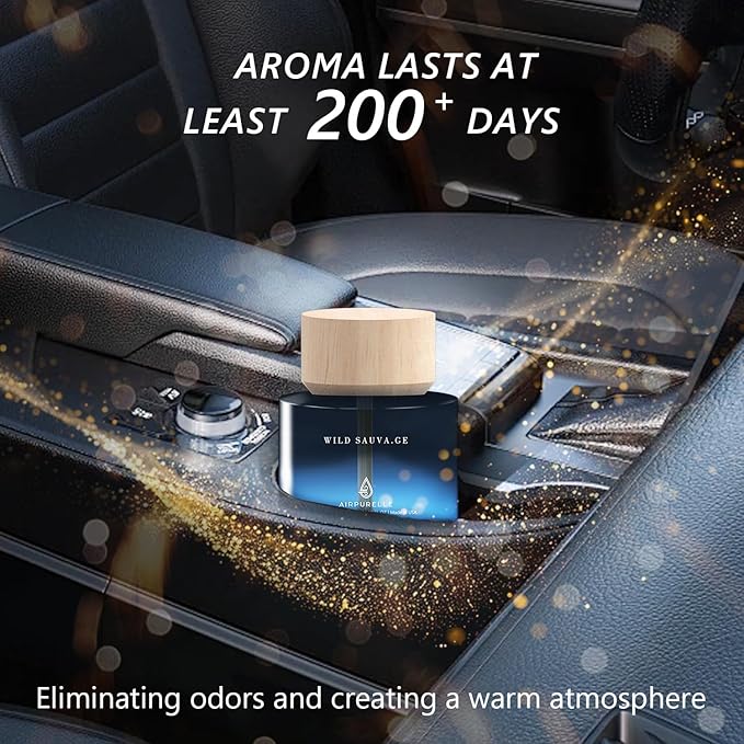 Car Air Freshener for Men & Women – Long-Lasting Woody Citrus Essential Oil - Image 2