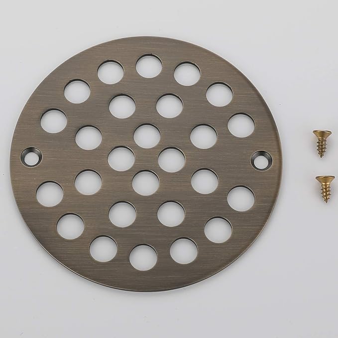 4-Inch Screw-in Shower Strainer Drain Cover Replacement Floor Strainer - Image 6