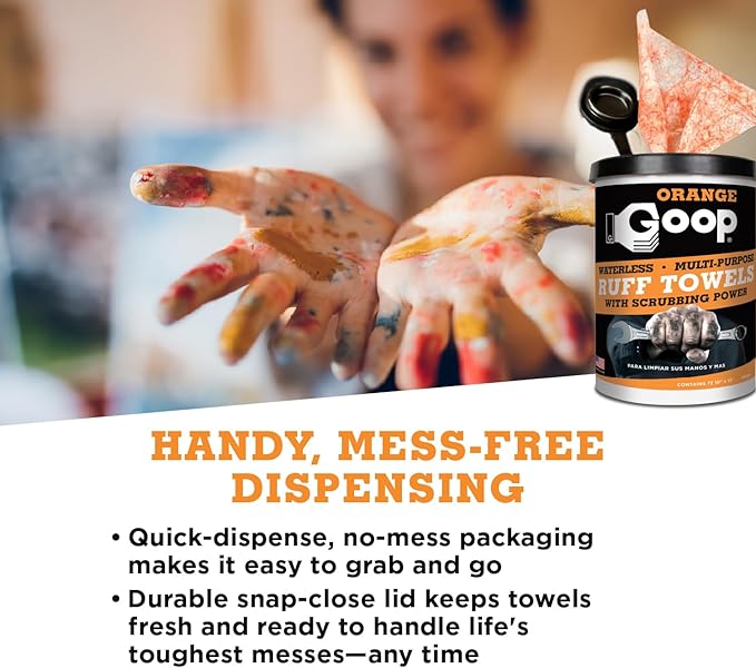 GOOP Orange Heavy Duty Ruff Towels - Image 4